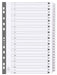 Best Value Exacompta Mylar Printed Indices, A4, 25 Parts (1-25) - White