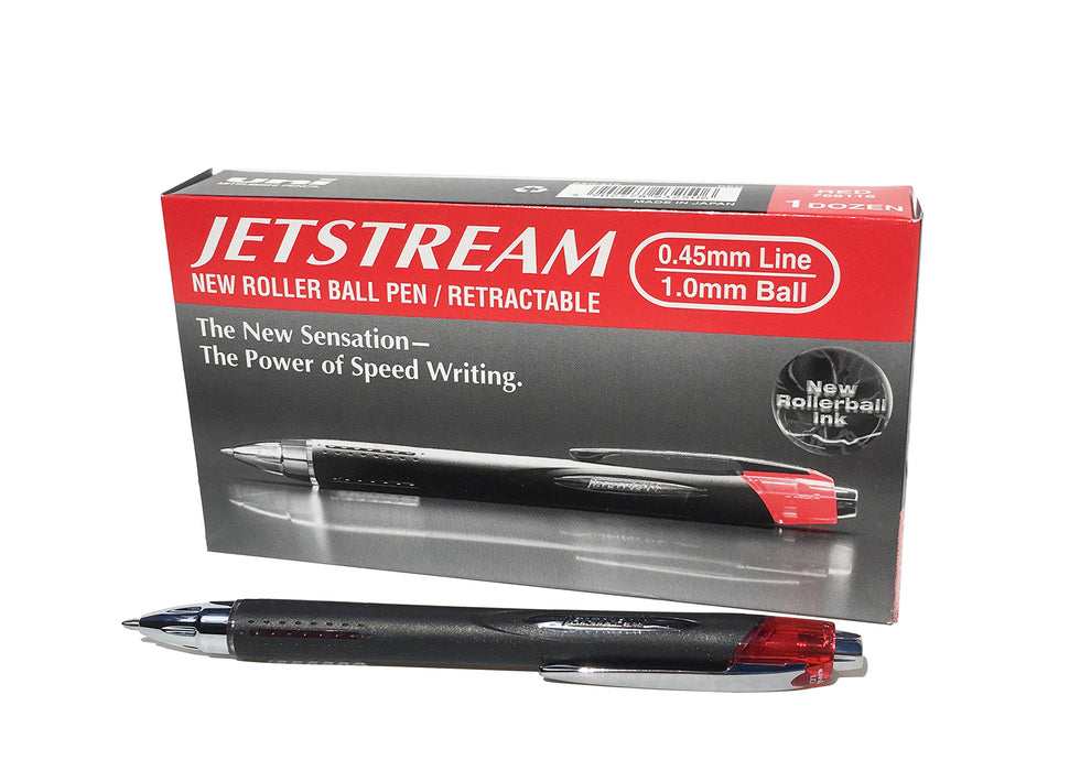 Best Value uni-ball Jetstream RT SXN-210 Rollerball Pen - Red, Box of 12