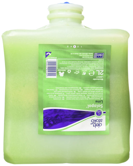 Best Value DEB LIM2L Solopol Lime Hand Wash, 2 L (Pack of 4)