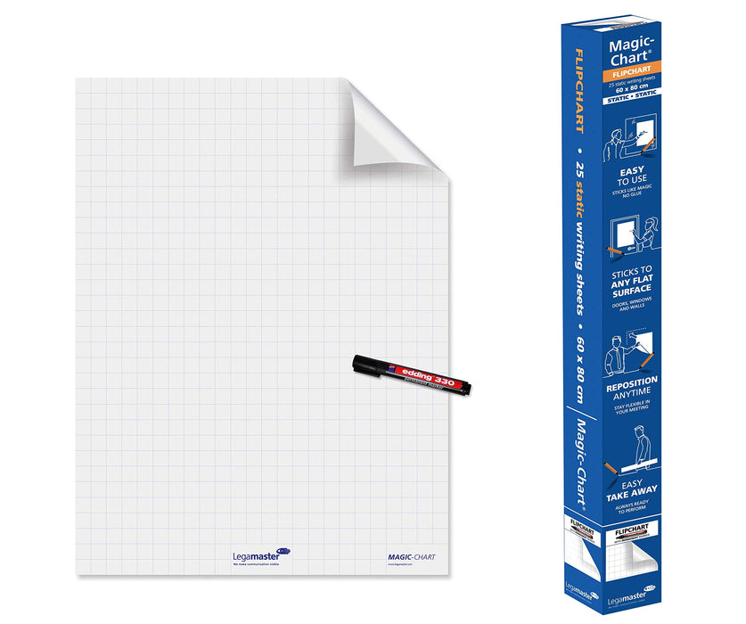 Best Value Legamaster Magic Chart - Flipchart (Pack of 25 Sheets)