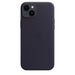 Apple - Back cover for mobile phone - MagSafe compatibility - leather - midnight - for iPhone 14 Plus