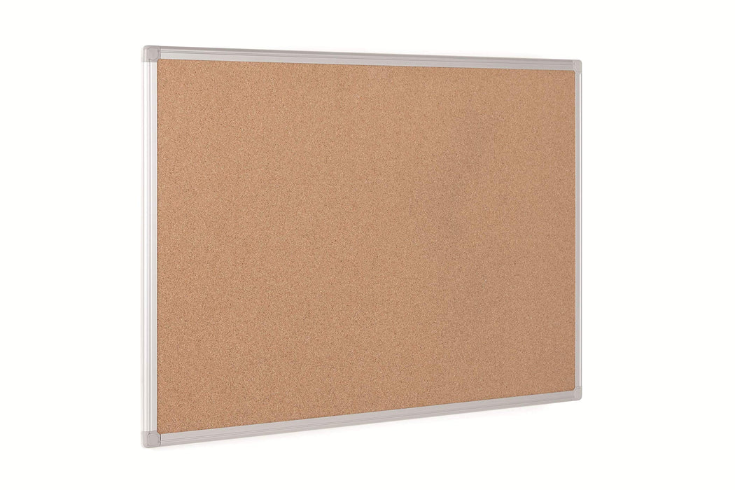 Best Value Earth-it Bi-Office Notice Board Cork with Aluminium Frame W900xH600mm Ref CA031790