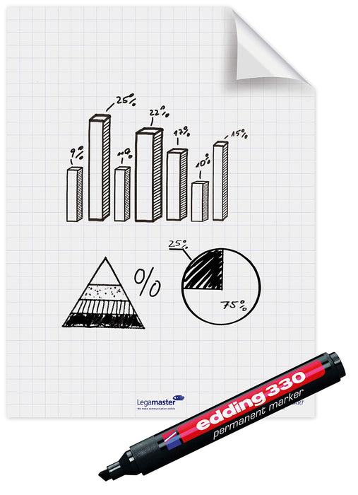 Best Value Legamaster Magic Chart - Flipchart (Pack of 25 Sheets)