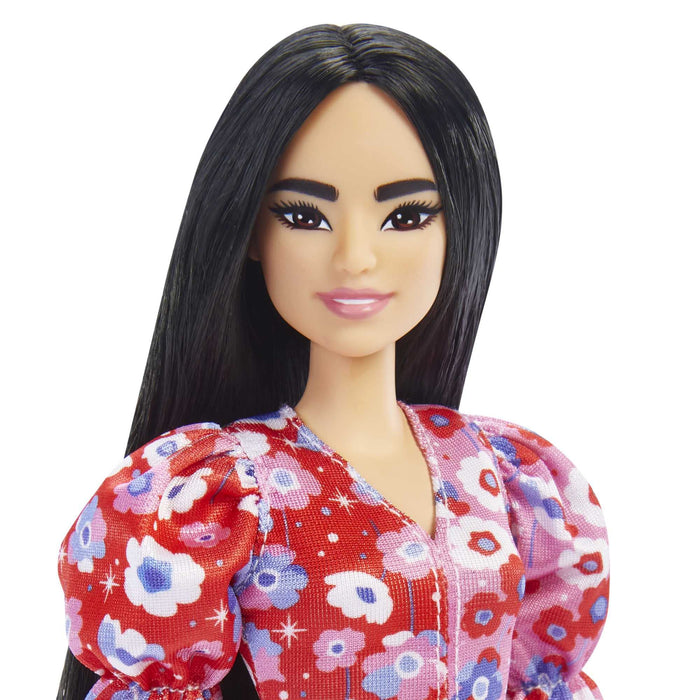 Barbie Fashionista - Floral Dress with Puffed Sleeves Doll NR177 //HBV11-9633