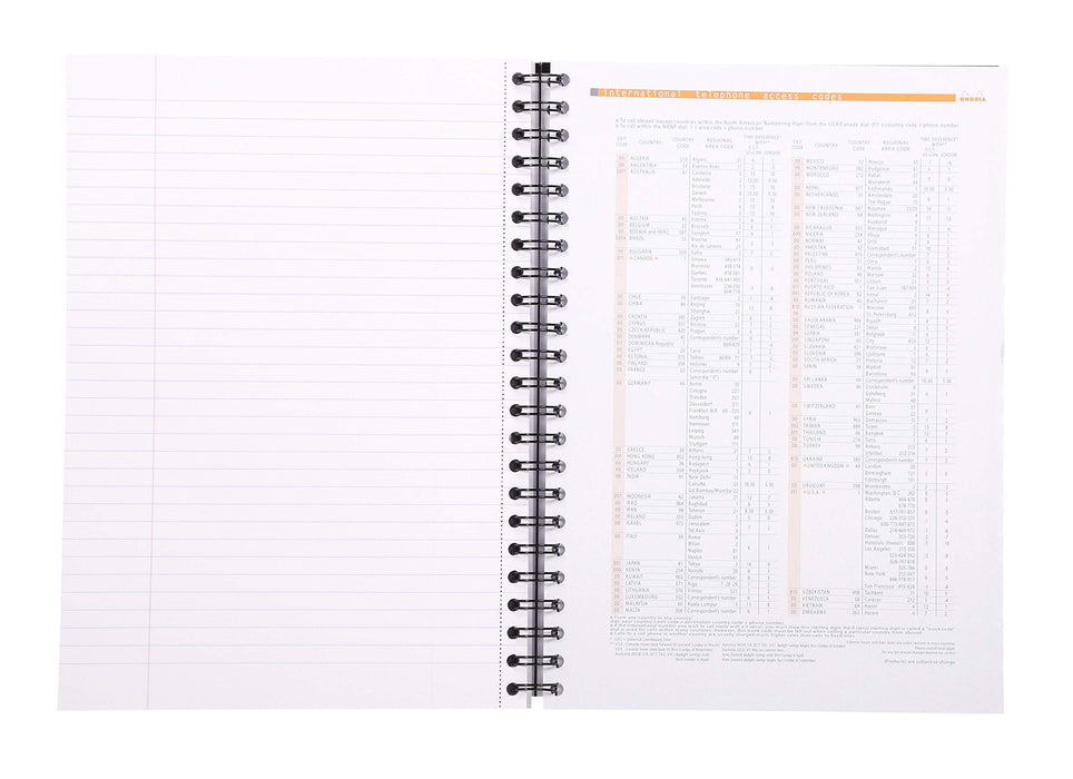 Best Value Rhodia Active Hardback Wirebound Notebook, A4, Lined - Black