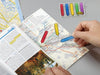 Best Value Post-it Index Arrows - 5 Colours - 20 of Each Colour - Clear Dispenser - 12mm