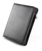 Best Value Falcon A4 Zippered Leather Conference Folder - FI6518BL, Black