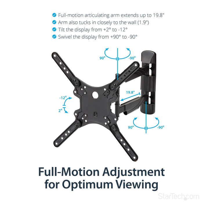 Best Value StarTech Full Motion TV Mount for 32 - 55-Inch Monitors