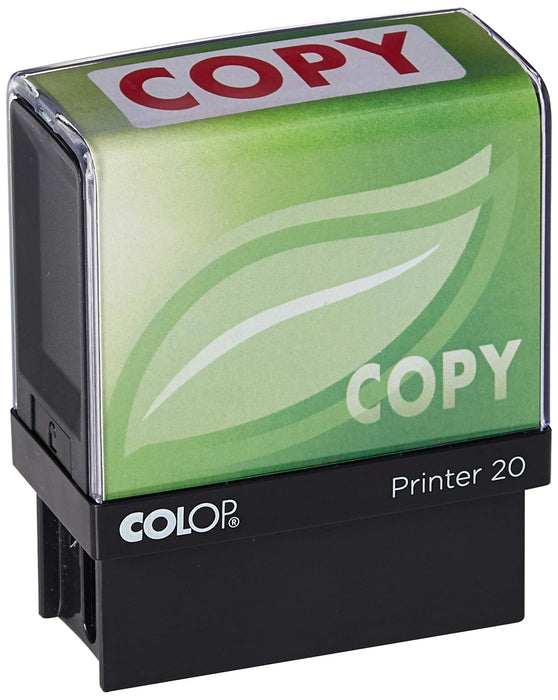 Best Value COLOP Printer 20 Copy Green Line Stamp - Red Ink