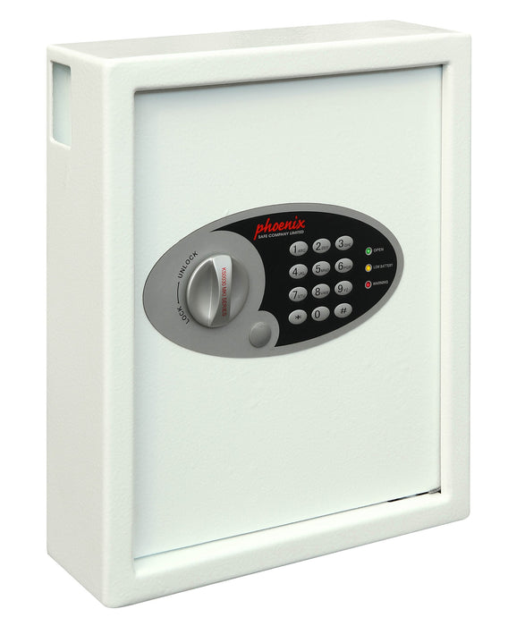 Phoenix Key Deposit Safe 48 Hook with Electronic Lock Cygnus KS0032E 300 x 100 x 360mm White