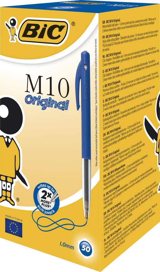 Best Value BIC M10 Original Ballpoint Pens Blue 50 Box