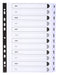 Best Value Exacompta Mylar Printed Indices, A4, 12 Parts (Jan-Dec) - White