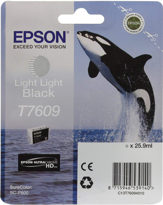 Best Value Epson C13T76094010 T7609 Ink Cartridge, Light Light Black, Genuine, Amazon Dash Replenishment Ready