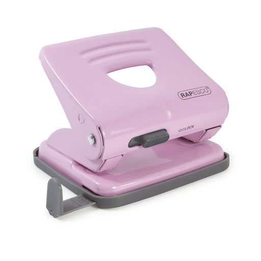 Best Value Rapesco 1358 2-Hole Metal Punch, 25 Sheet Capacity, Candy Pink