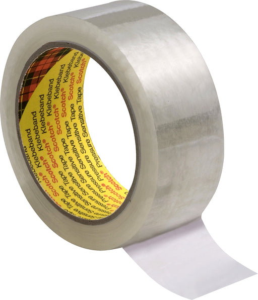 Best Value 3M 309 Performance Low Noise Box Sealing Tape, 50 mm x 66 m, Clear, Pack of 6