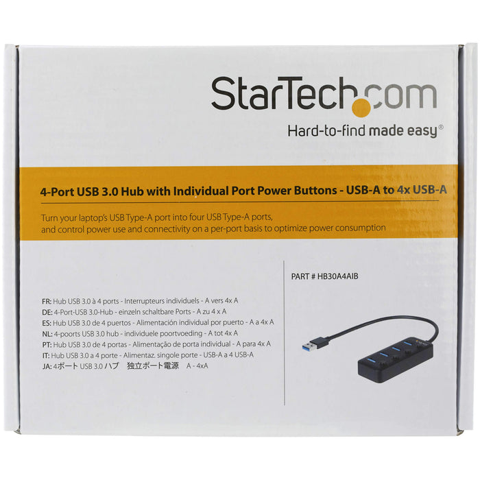 Best Value StarTech HB30A4AIB USB 3.0 Hub