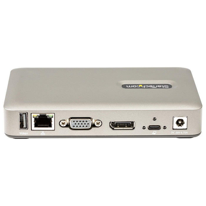 StarTech.com 4-PortUSB-C to DisplayPort 4K 30Hz or VGA Dock with 65W USB Power Delivery