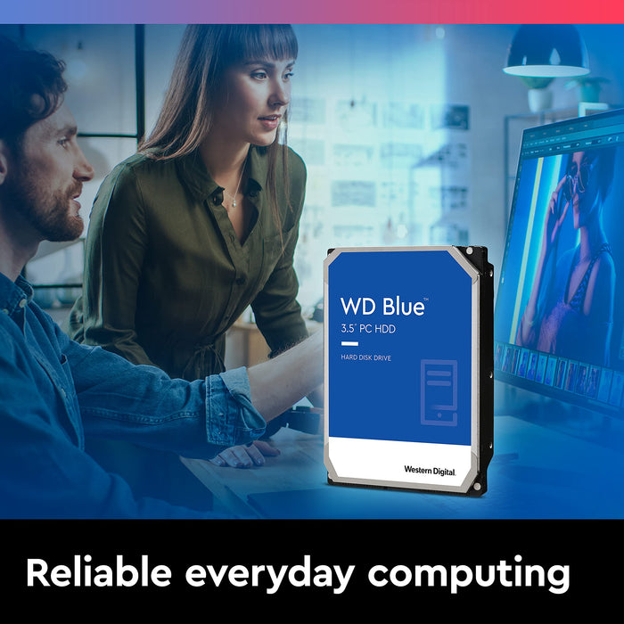 WD Blue WD60EZAX - Hard drive - 6 TB - internal - 3.5" - SATA 6Gb/s - 5400 rpm - buffer: 256 MB