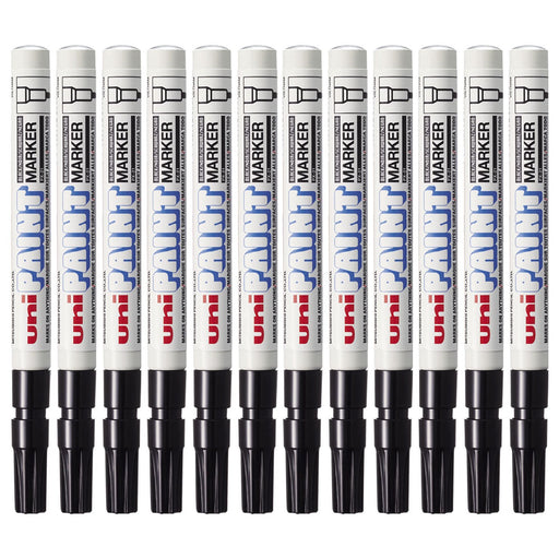 Best Value Uni-Ball Paint Marker Bullet Tip Fine Point PX21 Line Width 0.8-1.2mm Black Ref 9001952 [Pack 12]