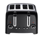 Best Value Dualit 46205 4 Slot Lite Toaster in Black Finish