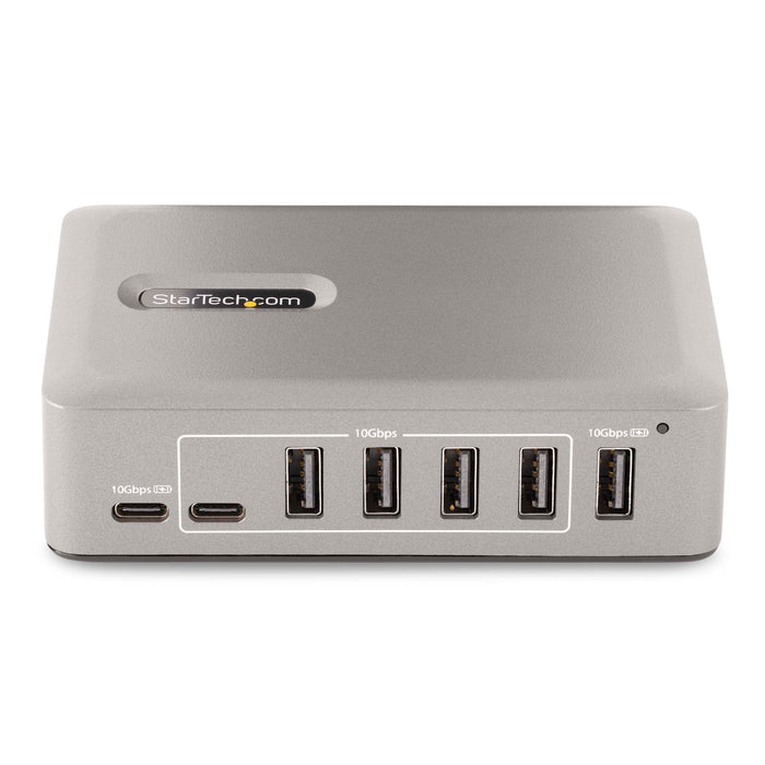 StarTech.com 10 Port USB-C Hub 8x USB-A and 2x USB-C Self-Powered with 65W Power Supply