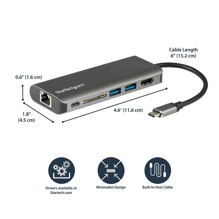 Best Value StarTech.com DKT30CSDHPD3 USB-C Multiport Adapter with HDMI - SD Reader - 2xA 1xC - PD 3.0