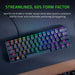 Razer Huntsman Mini Clicky Optical Purple Switch UK Layout USB Gaming Keyboard