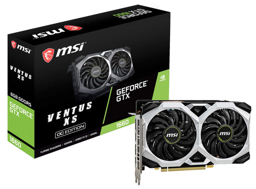 MSI NVIDIA GeForce GTX 1660 Ventus XS 6GB OC GDDR5 Graphics Card