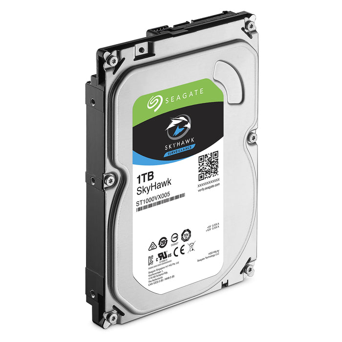 Best Value Seagate SkyHawk 1 TB 3.5 Inch Internal Hard Drive for 1-64 Camera Surveillance Systems (64 MB Cache Up to 180 MB/s, 180 TB/Year Workload Rate) - Silver