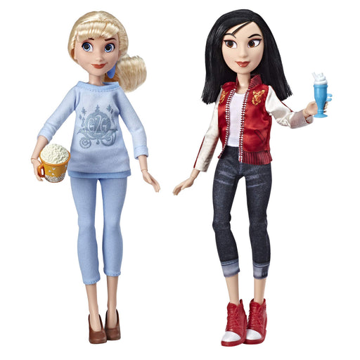 Disney Ralph Breaks the Internet: Comfy Princesses: Cinderella & Mulan Fashion Dolls //E7414