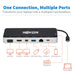 Tripp Lite USB C Docking Station Hub USB Dock Triple Display 4K HDMI VGA USB A/C Gbe - Docking station - USB-C - VGA, HDMI, Mini DP - GigE