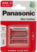 Panasonic Zinc Batteries AAA R03 1.5V (Pack 4) - PANAR03RB4