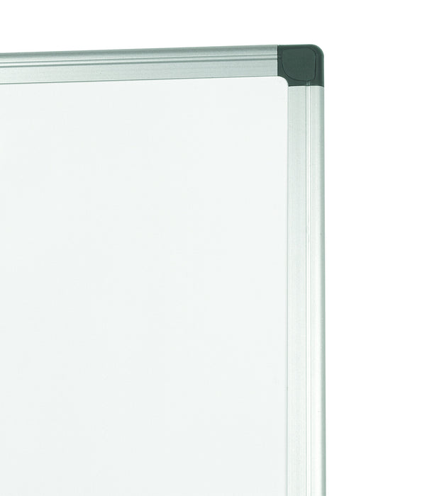 Best Value Bi-Office Maya Gridded Dry Wipe Aluminium Framed Double Sided Whiteboard 90x60cm