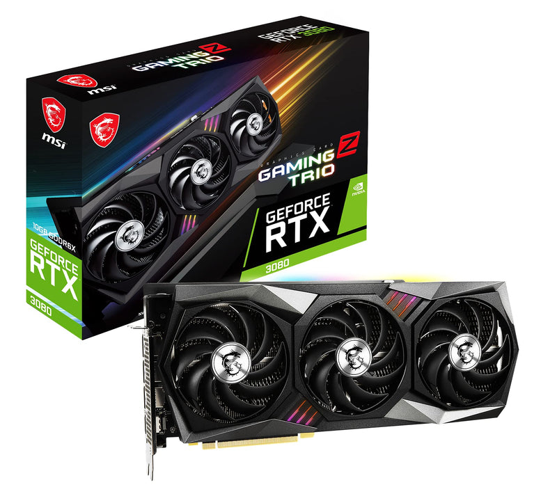 MSI NVIDIA GeForce RTX 3080 GAMING Z TRIO 10GB LHR GDDR6X Graphics Card