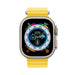 Apple Watch Ultra - 49 mm - titanium - smart watch with Ocean band - fluoroelastomer - yellow - wrist size: 130-200 mm - 32 GB - Wi-Fi, LTE, UWB, Bluetooth - 4G - 61.3 g