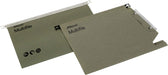 Best Value Rexel 78080 Multifile 330 Lateral Suspension File, 150 Sheet Capacity, 15 mm V-Base Manilla, Pack of 50, Green