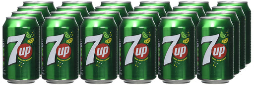 Best Value 7UP Sparkling Lemon and Lime Drink Cans, 330ml (Pack of 24)