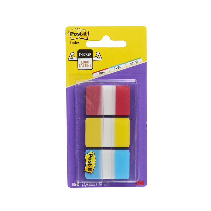 Best Value Post-It 686-RYB Index Strong Filing Tabs Red/Yellow/Blue (22 of each colour)