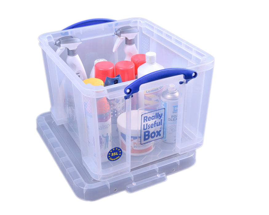 Best Value Really Useful Storage Box 35 Litre Clear Ref 35C