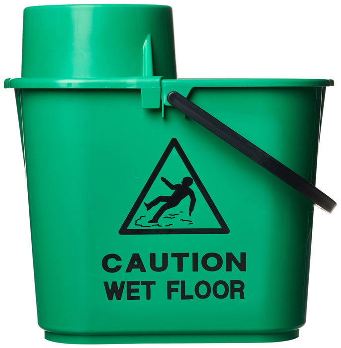 Best Value Contico 15 Litre Professional Socket Mop Bucket with High Profile Wringer - Green