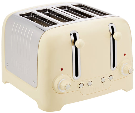 Best Value Dualit 46202 4 Slot Lite Toaster in Cream Gloss Finish