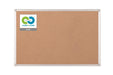 Best Value Earth-it Bi-Office Notice Board Cork with Aluminium Frame W900xH600mm Ref CA031790