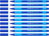 Best Value Schneider 152203 Ballpoint Pen Slider Edge with Cap XB Blue Barrel Colour: Cyan-Blue Pack of 10