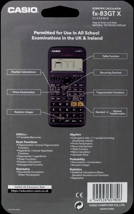 Best Value Casio fx-83GTX Scientific Calculator, Black