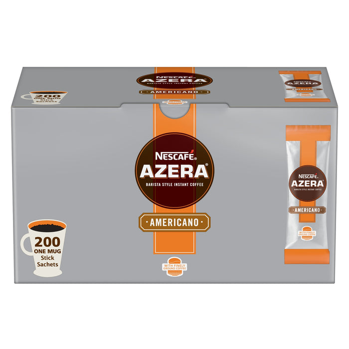 Best Value NESCAF AZERA Americano Instant Coffee Stick Packs, Box of 200