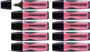 STABILO BOSS ORIGINAL Highlighter Pink Chisel 2-5 mm Refillable Pack of 10