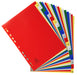 Best Value Exacompta PP Printed Indices, A4, 20 Parts (A-Z) - White with coloured tabs