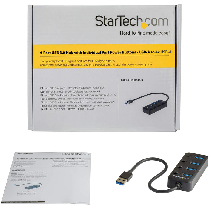 Best Value StarTech HB30A4AIB USB 3.0 Hub