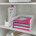 Best Value Leitz Magazine File, A4, WOW Range, Dual Colour (White/Metallic Pink),53621023