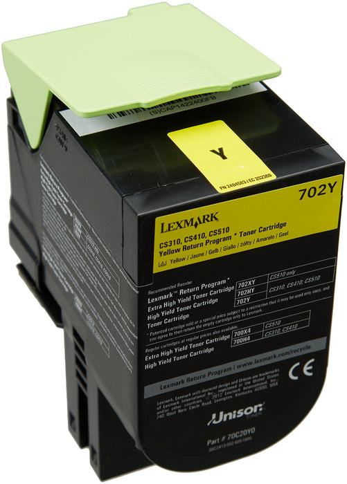 Best Value Lexmark 702y Return Program Toner Cartridge - Yellow